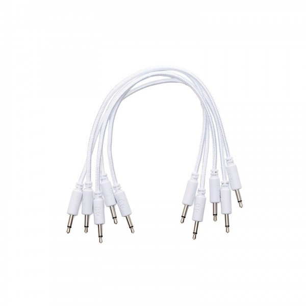 Erica Synths Eurorack Braided Patch Cables 30cm 5 pieces White