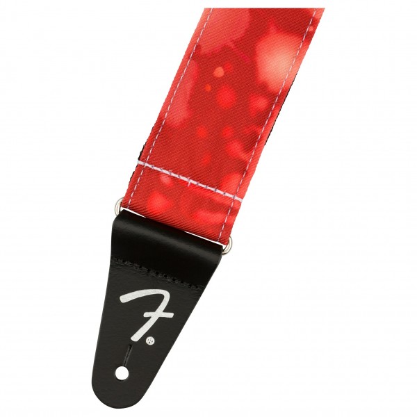 Fender Tie Dye Acid Wash Strap, Red end