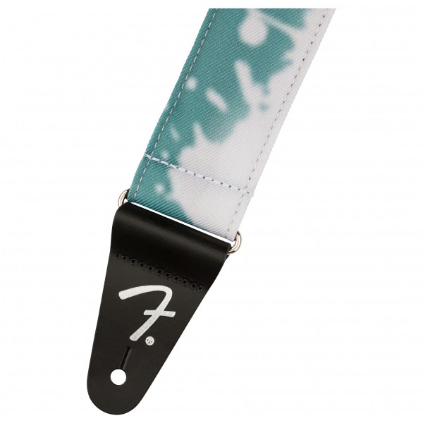 Fender Tie Dye Acid Wash Strap, Teal end