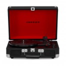 Crosley Cruiser Deluxe Portable Turntable con Bluetooth Out, Negro