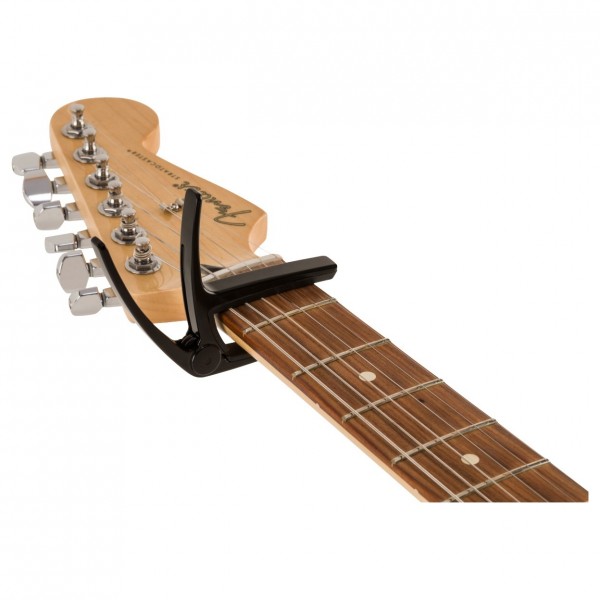 Fender Laurel Electric Capo on guitar