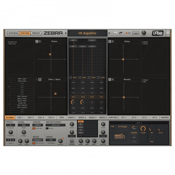 uhe Zebra 2 Performance