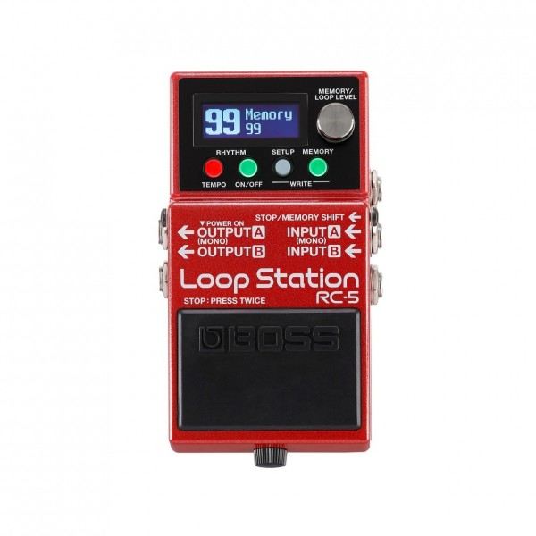 Boss RC-5 Loop Station Guitar Loop Pedal with Power Supply pedal