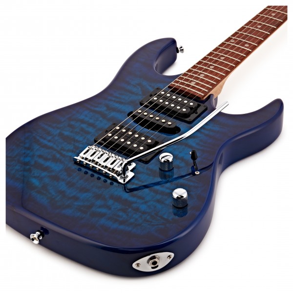 Ibanez GRX70QA GIO, Transparent Blue Burst at Gear4music