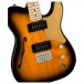 Squier Paranormal Cabronita Telecaster Thinline, 3-Tone Sunburst body