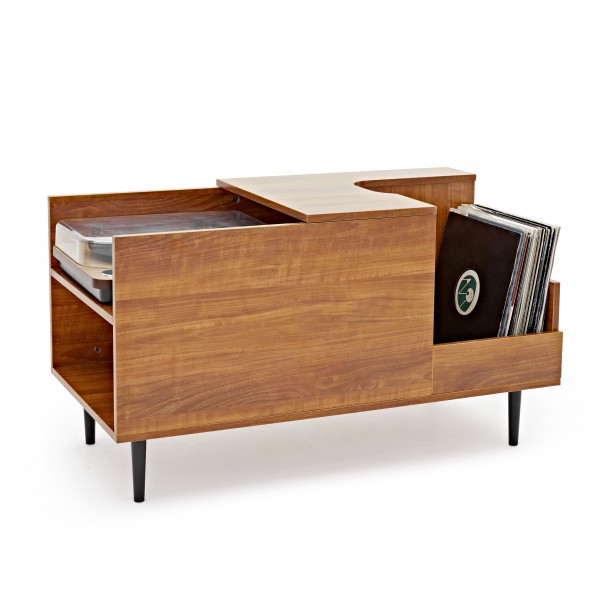 Sefour CS160 Record Collector Table, Mid Century Rosewood