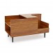 Sefour CS160 Record Collector Table, Mid Century Rosewood