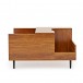 Sefour CS160 Record Collector Table, Mid Century Rosewood