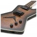 Dean ZX Flame Top Electric Guitar, Charcoal Burst