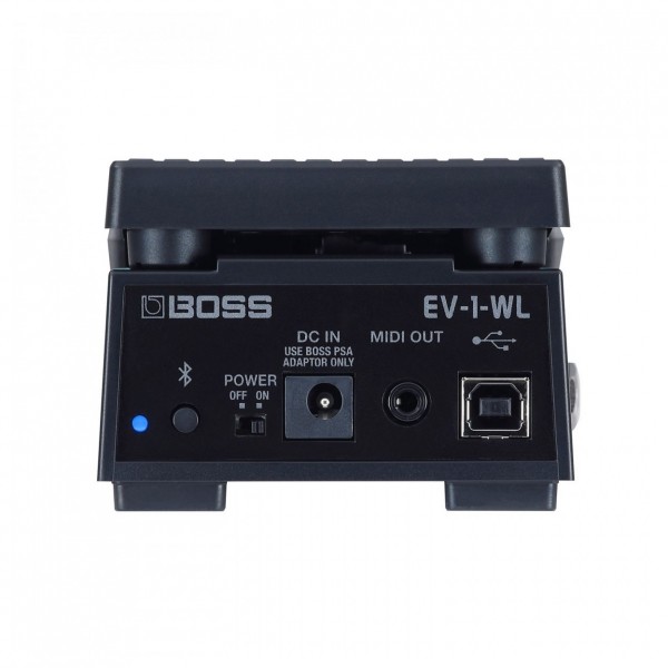 Boss Waza-Air Wireless Headphone Amp with Bluetooth Expression Pedal back of pedal