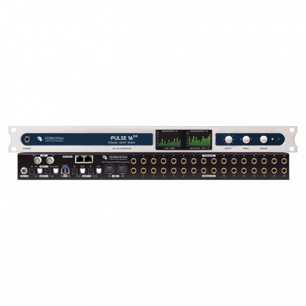 Ferrofish Pulse 16 DX CV AD/DA Converter with DC-Coupled Outputs - Front