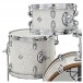 Dixon Drums Jet Set Plus 5pc Drum Kit w/Hardware, Sub Zero White