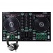 Roland DJ-202 DJ Controller with Numark HF125 DJ Headphones