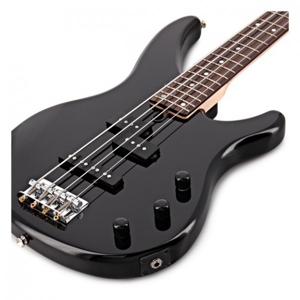 Yamaha TRBX174 Bass Guitar, Black with Ampeg Rocket Bass 108 Amp S