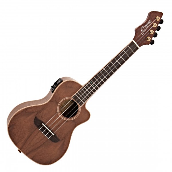 Ortega RUWN-CE Concert Electro-Acoustic Ukulele, Walnut
