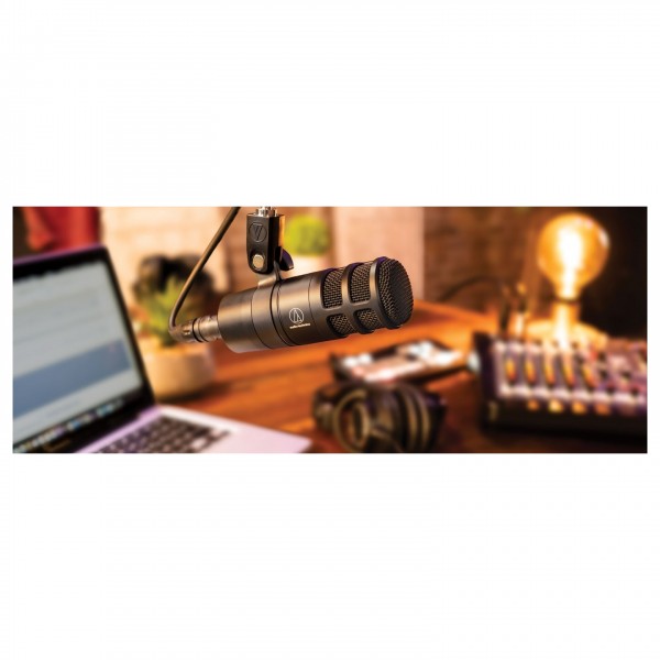 Audio-Technica Hypercardioid Dynamic Podcast Microphone - Lifestyle 1