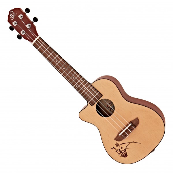 Ortega RU5CE-L Bonfire Electro Concert Ukulele Left Handed, Natural