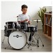 Junior 5 Piece Drum Kit by Gear4music, Blue