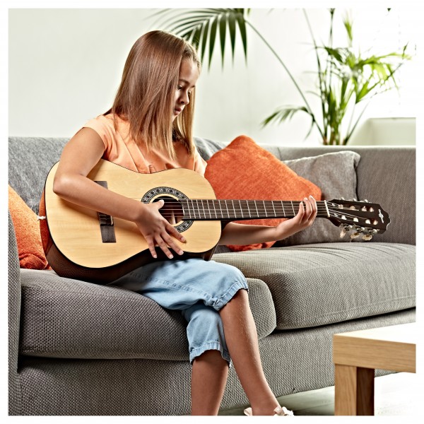 3/4 Classical Guitar Pack, Sunburst, by Gear4music