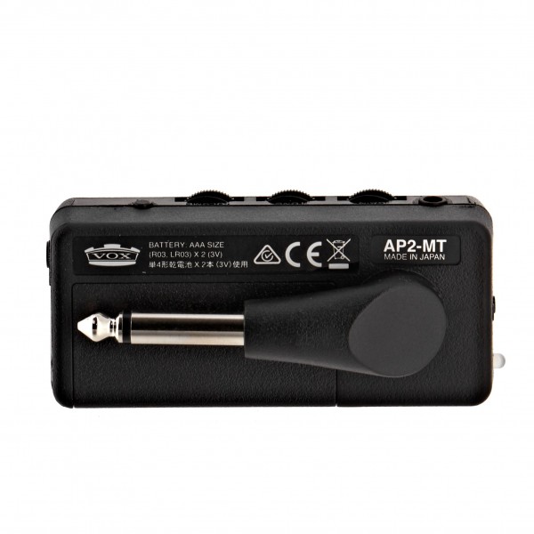 Vox amPlug 2 Guitar Headphone Amp, Metal