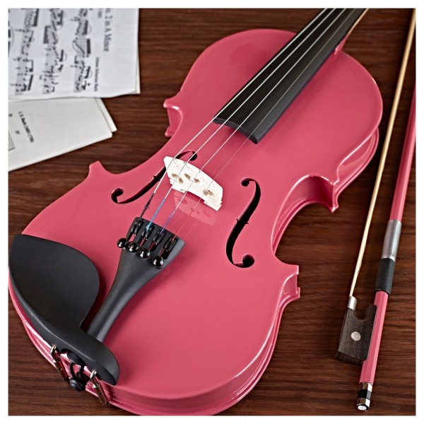 Student 1/2 Violin, Pink, by Gear4music