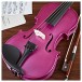Student 1/2 Violin by Gear4music, Purple Sparkle