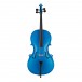Student 1/2 Size Cello with Case by Gear4music, Blue