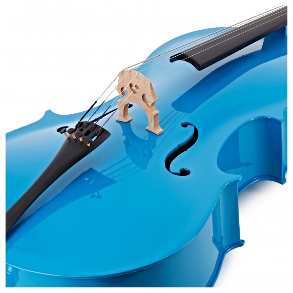Student 1/2 Size Cello with Case by Gear4music, Blue