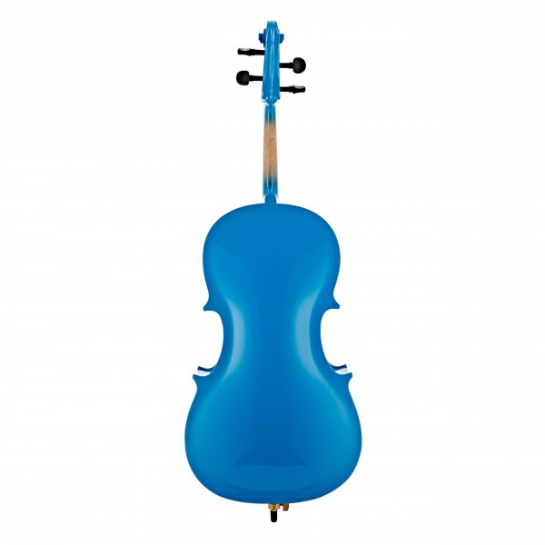 Student 1/2 Size Cello with Case by Gear4music, Blue