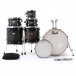 Pearl Decade Maple 7pc Drum Kit with Hardware, Satin Black Burst