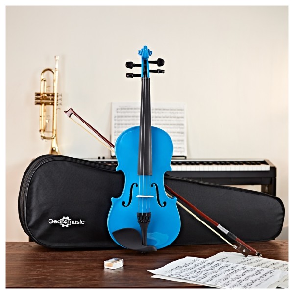 Student 3/4 Violin, Blue, by Gear4music
