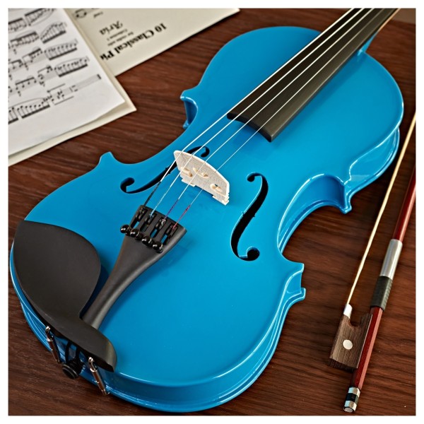 Student 3/4 Violin, Blue, by Gear4music