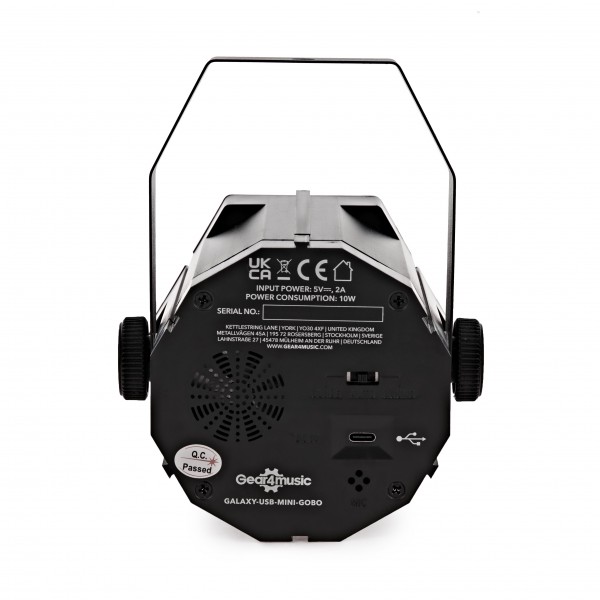 Galaxy Mini USB Gobo Party Light by Gear4music