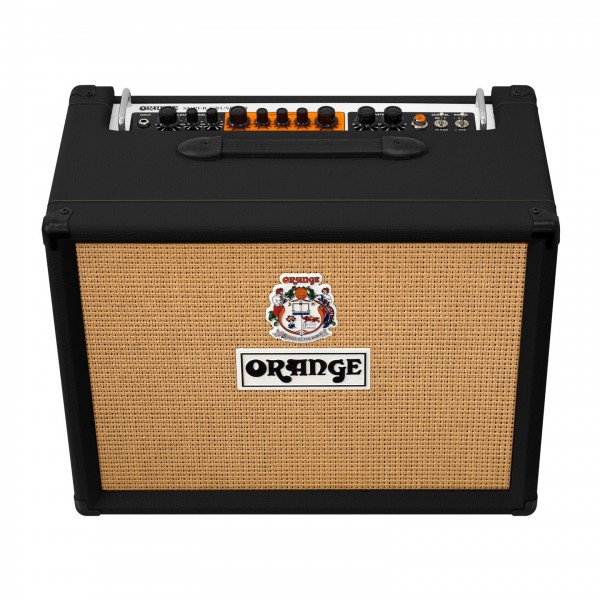 Orange Super Crush 100 Combo, Black Top angled