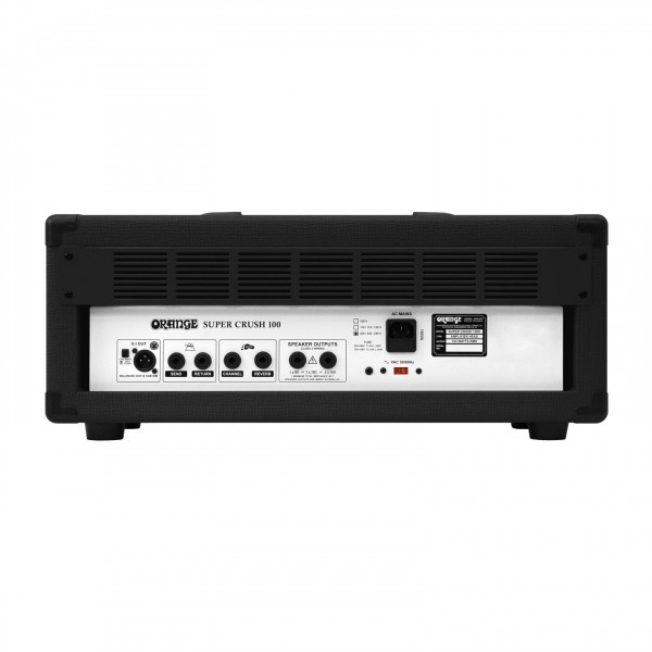 Orange Super Crush 100 Head, Black Back