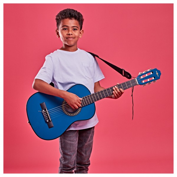 Junior 1/2 Classical Guitar Pack, Black, by Gear4music
