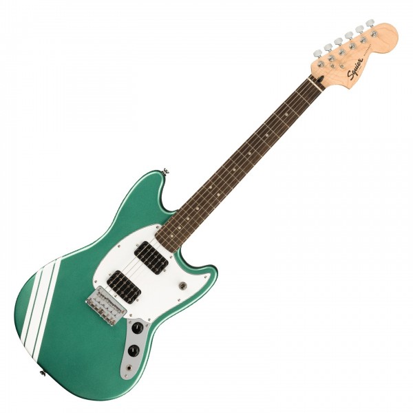 Squier FSR Bullet Competition Mustang HH, Sherwood Green - Front View