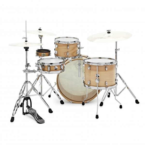 Dixon Drums 'Little Roomer' Gig Pack w/Hardware & Bags, Satin Natural