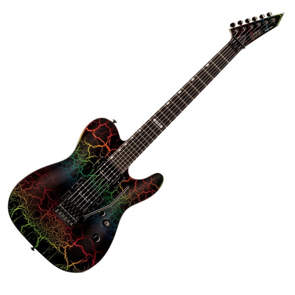 ESP LTD Eclipse 87, Rainbow Crackle- Front