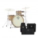 Dixon Drums 'Little Roomer' 5pc Shell Pack w/Bags, Satin Natural