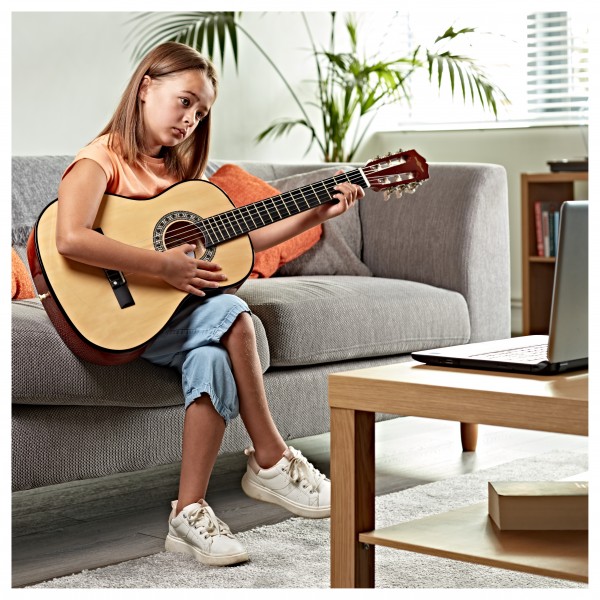 Junior 1/2 Classical Guitar, Natural, by Gear4music