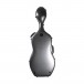 Young Polycarbonate Cello Case, Silver Weave - Back