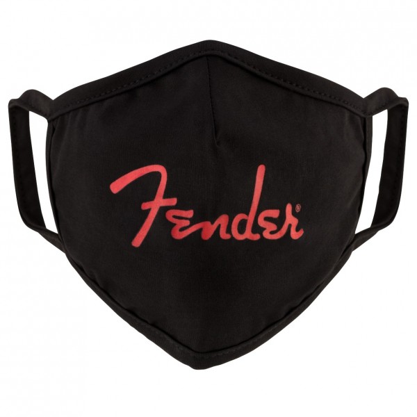 Fender Red Logo Facemask - Front View