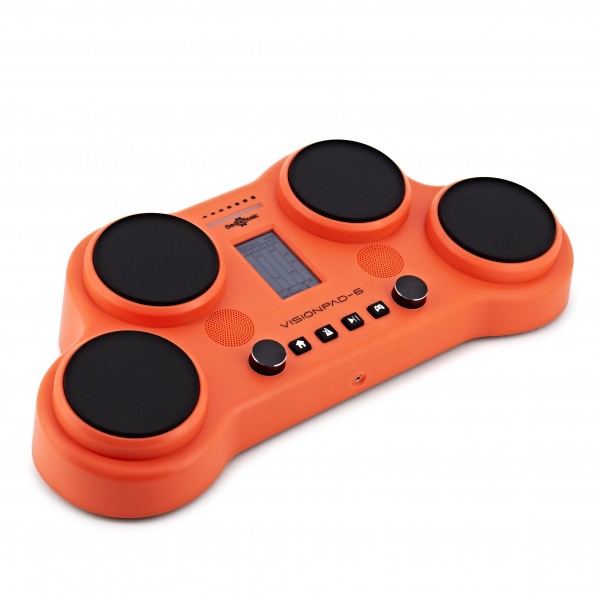 VISIONPAD-6 Electronic Drum Pad by Gear4music, Orange
