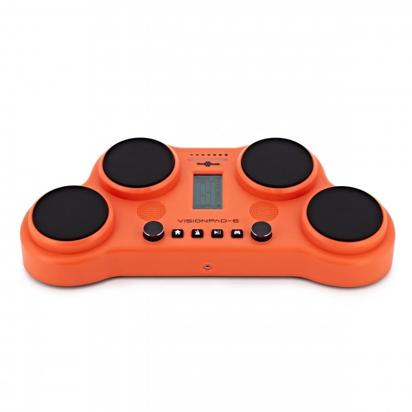 VISIONPAD-6 Electronic Drum Pad by Gear4music, Orange