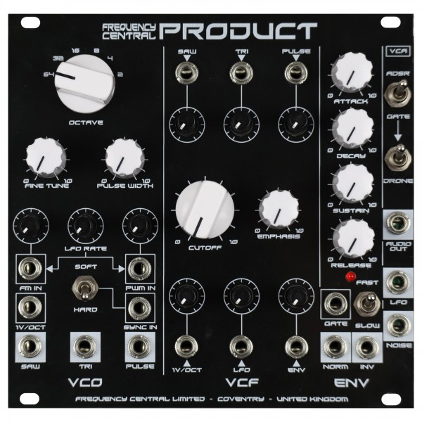 Frequency Central Product Modular Synth - Front Panel