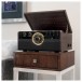 Victrola 6-in-1 Wood Bluetooth® Mid Century Record Player with 3-Speed Turntable, CD, Cassette Player and Radio - Lifestyle