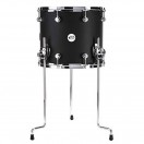 DW Design Series 14 x 12" Floor Tom, Matte Lacquer, Black Satin