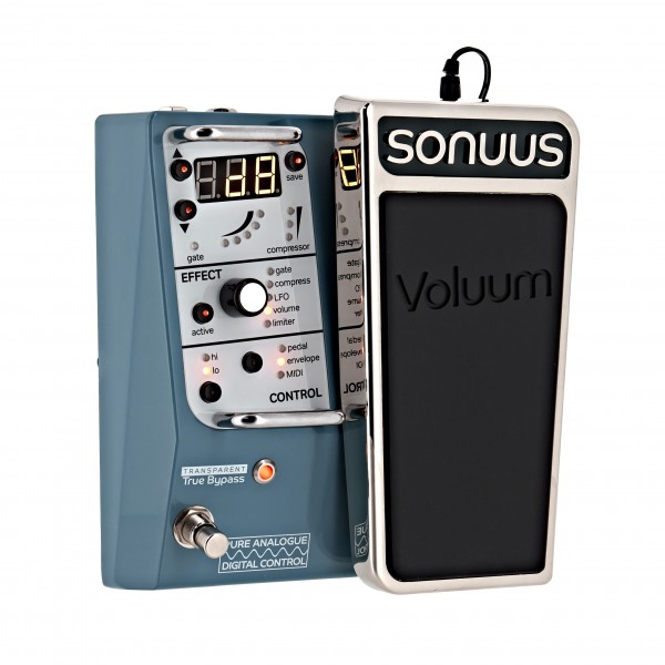 Sonuus Voluum Analog volume FX Pedal for Guitar and Bass at Gear4music