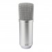 Tie Studio USB Large Diaphragm Condenser Mic, Silver - Front